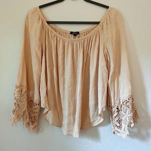 Long sleeve beige blouse